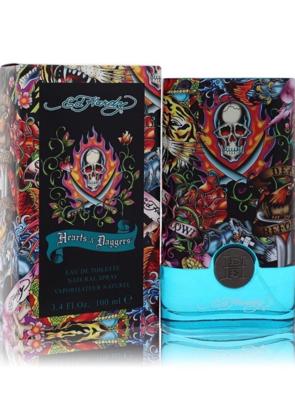 Ed Hardy Hearts and Daggers by Christian Audigier for Men - 3.4 oz EDT Spray